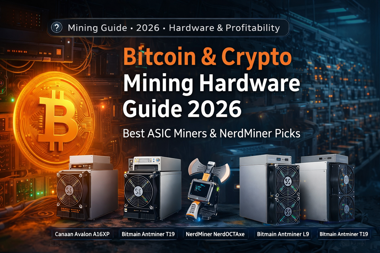 Bitcoin & Crypto Mining Hardware Guide 2026: Best ASIC Miners & NerdMiner Picks