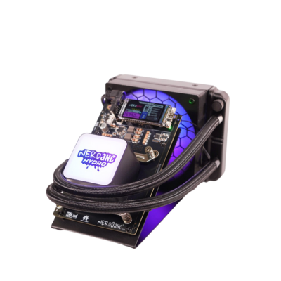 NerdMiner NerdQaxe+ Hydro Bitcoin Miner &ndash; Water-Cooled SHA-256 Enthusiast Miner
